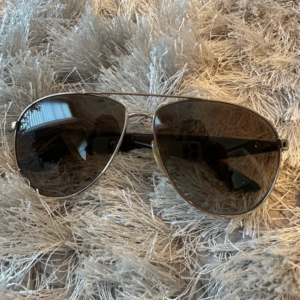 PRADA Brown Aviator Sunglasses